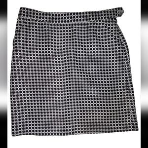 Brooks Brother 346 Geometric Skirt Ladies 6 Floral Pencil black